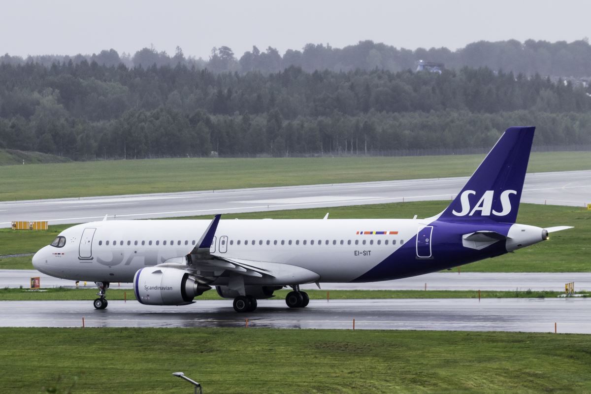 a plane on a runway