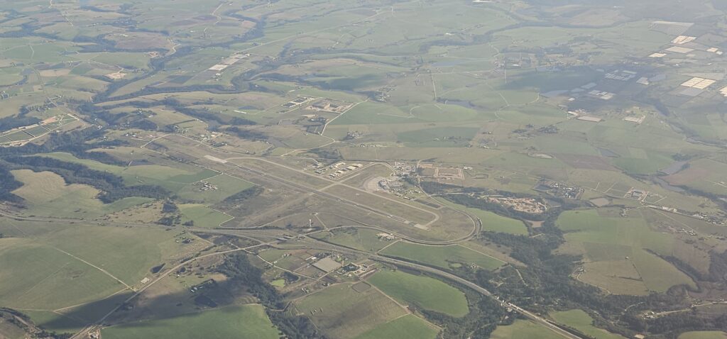 an aerial view of a city