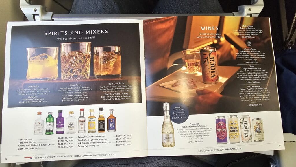 a magazine with a picture of drinks and beverages