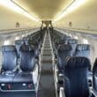 rows of seats in an airplane