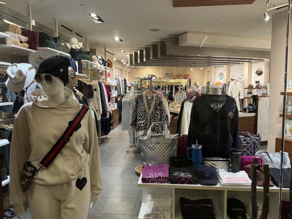 a mannequins in a clothing store