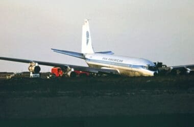 an airplane on the ground