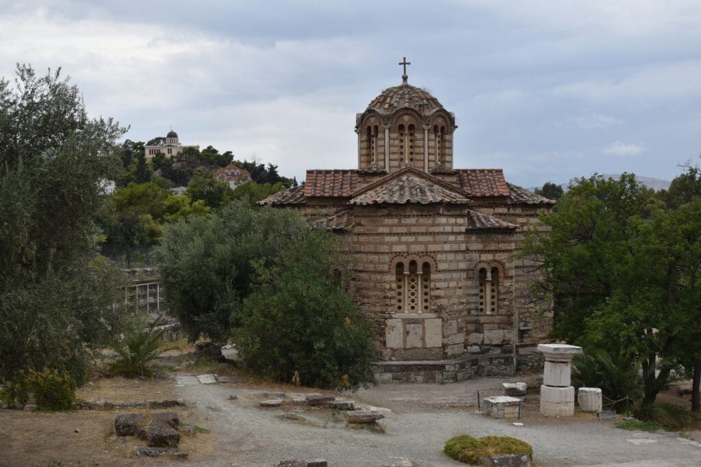 a building with a cross on top