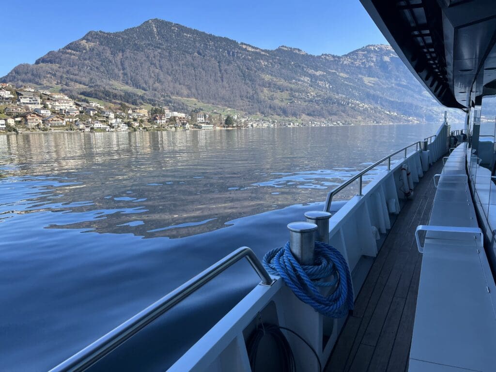 ferry across Lake Lucerne to Mount Rigi