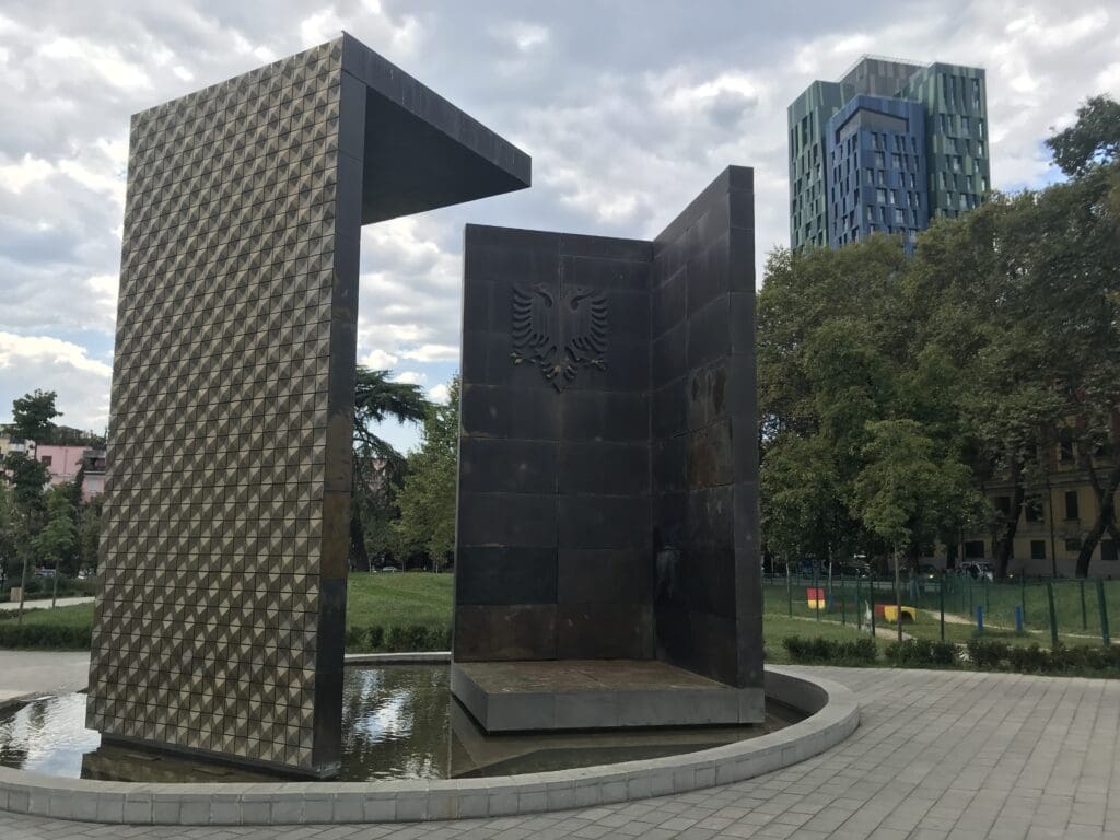 monument in Tirana, Albania