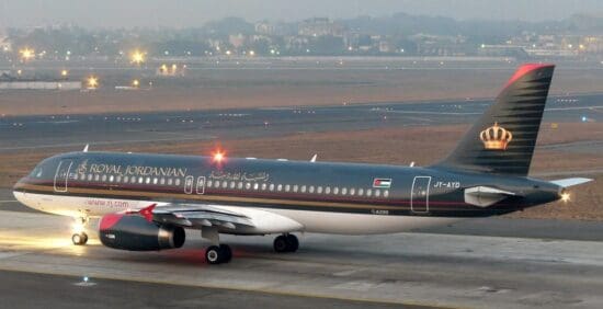 an airplane on the runway