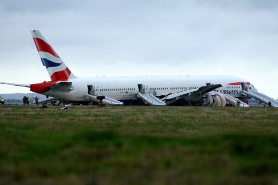 an airplane on the ground