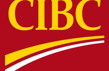 a red and yellow logo