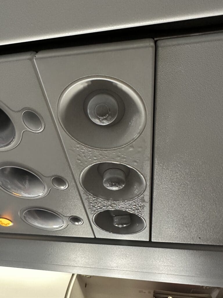 Condensation on the Air vents