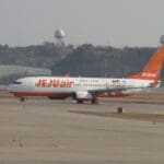 an airplane on the runway