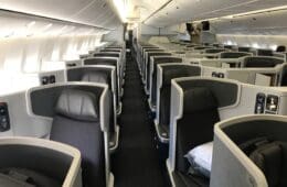 American Airlines 777-300ER Business Class Cabin