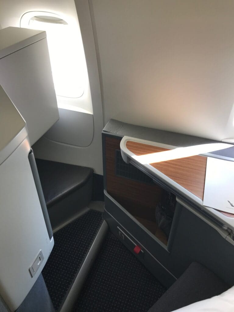 American Airlines Business Class legroom