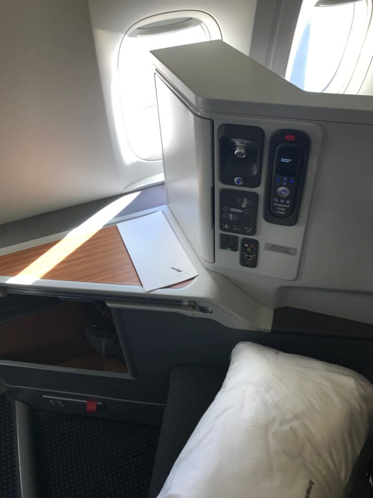 American Airlines Business Class Seat