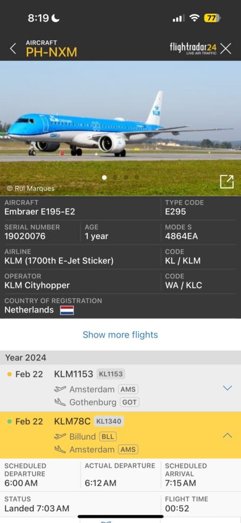 Flightradar24 Aircraft & Flight Info