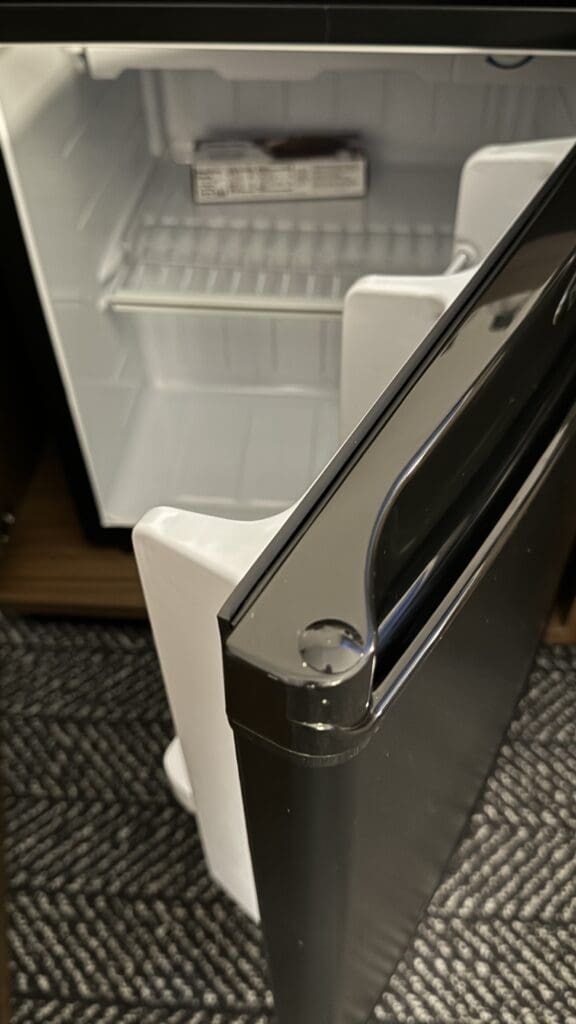 a close up of a refrigerator