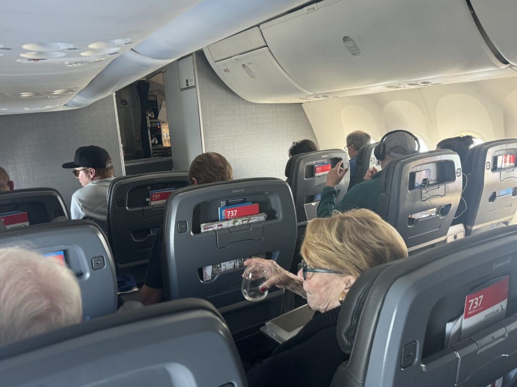 people sitting in an airplane