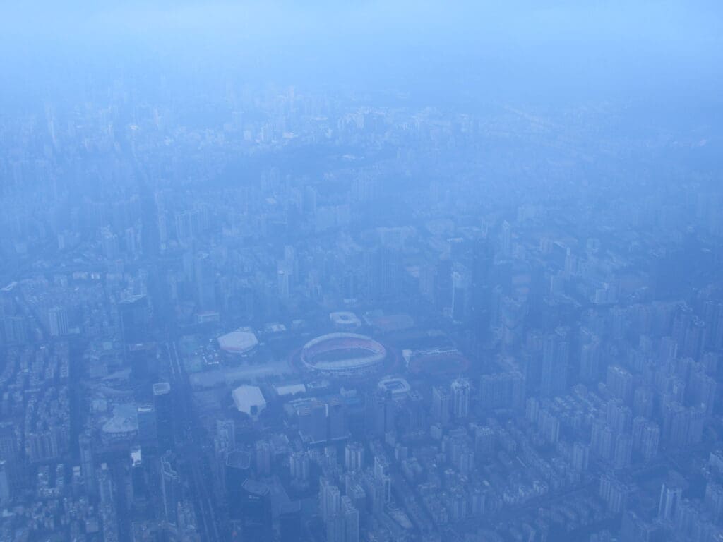 Approach into Guangzhou