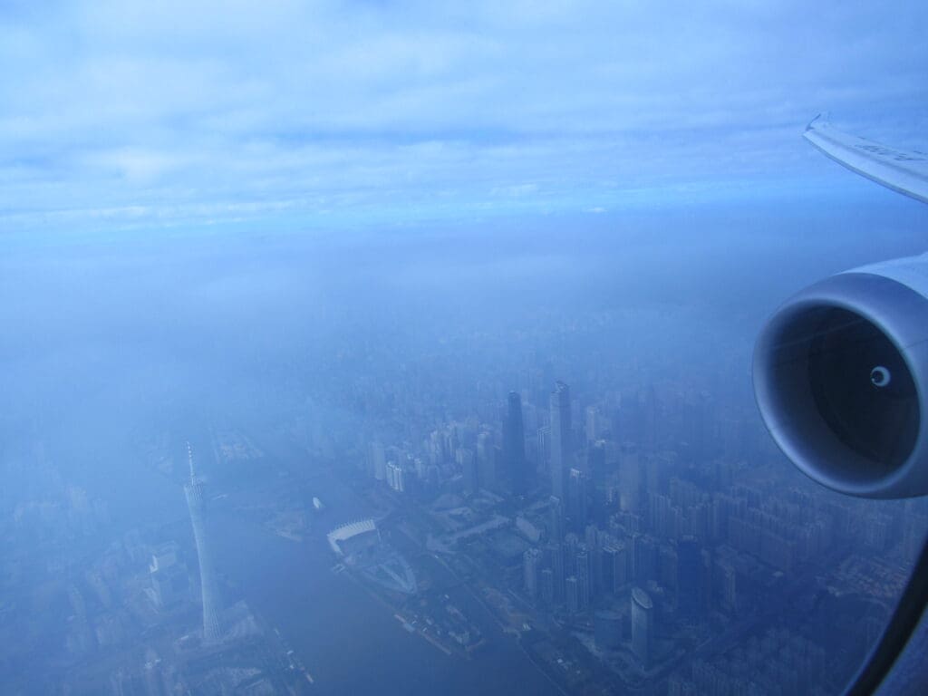 Approach into Guangzhou