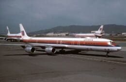 a large airplane on a runway