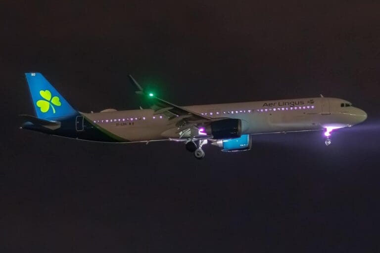 a plane in the sky