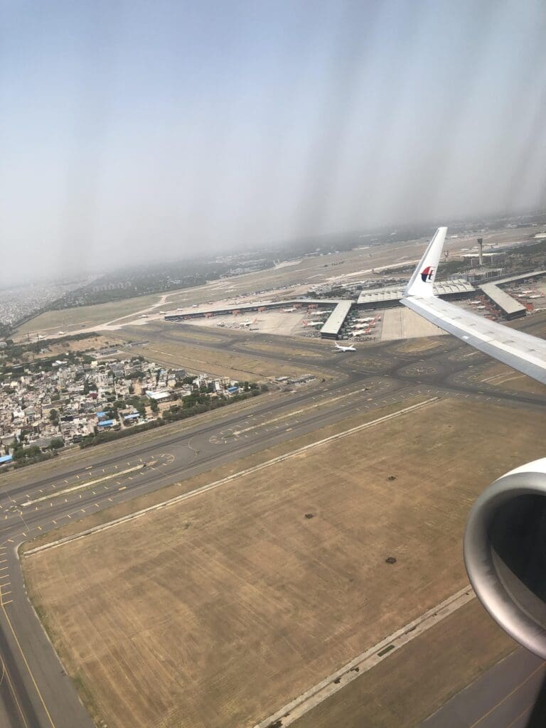 Take-off from Delhi