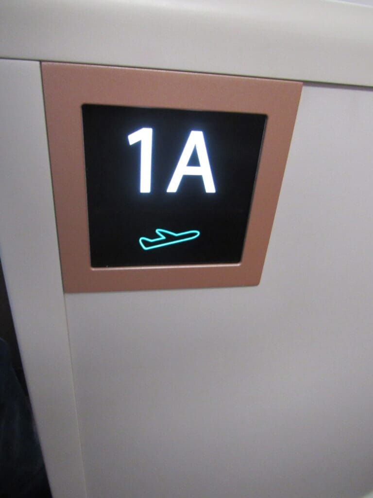 Malaysia Airlines Business Studio Seat 1A
