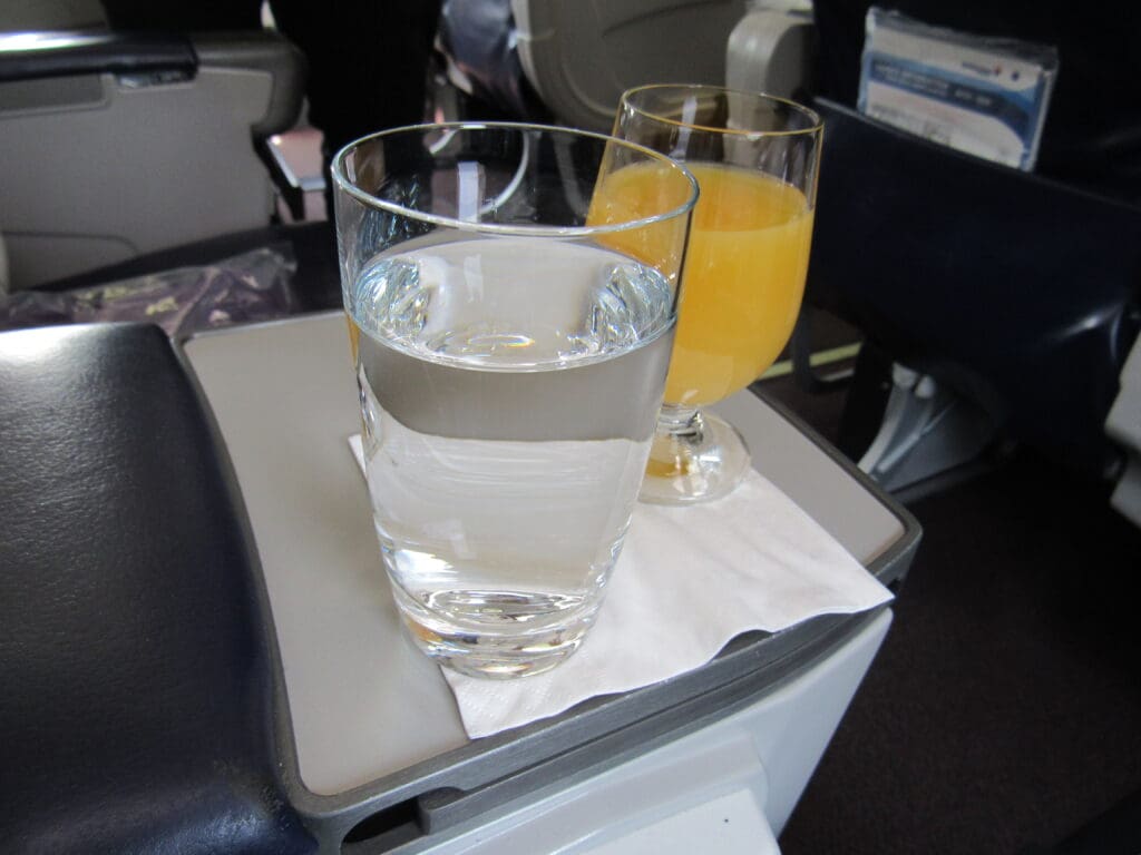 Pre departure beverages