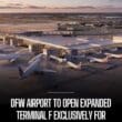 an airport with airplanes parked in the terminal