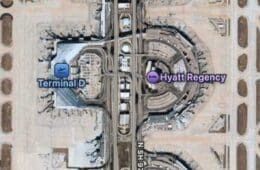 a map of a airport