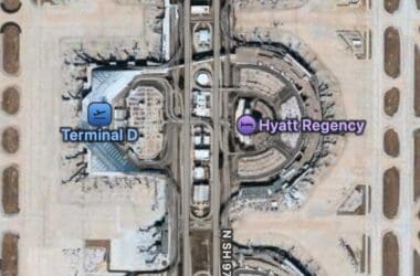 a map of a airport