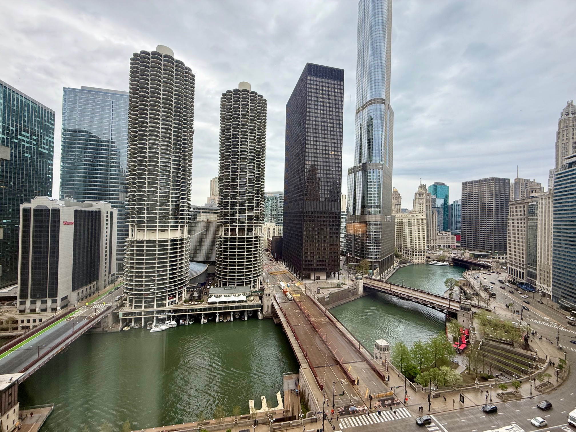 a view from a hotel room at the Renaissance Chicago Downtown
