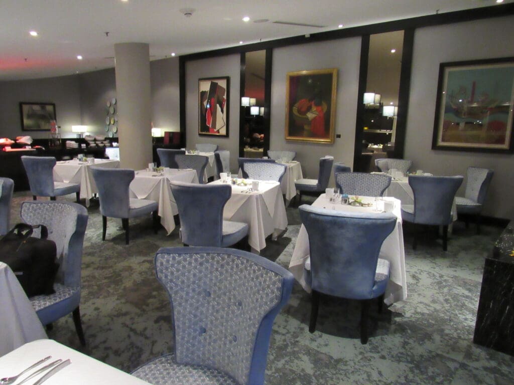 First Class Lounge Dining Area