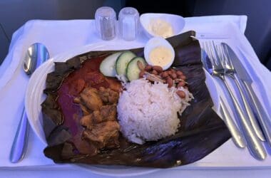 a plate of food on a table