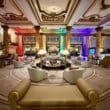 a large room with a large round table and chairs at the Fairmont San Francisco