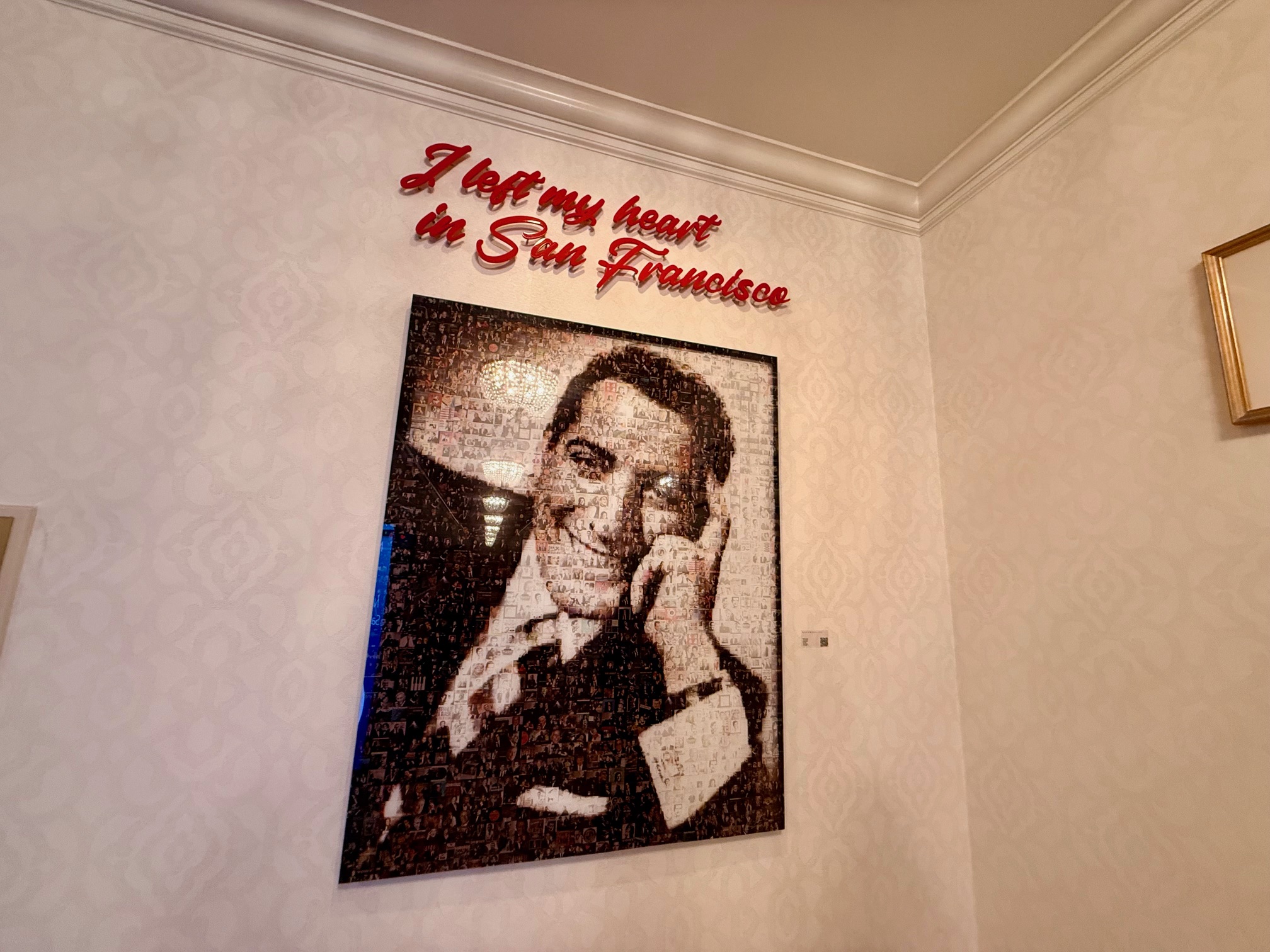 a picture of a man on a wall
