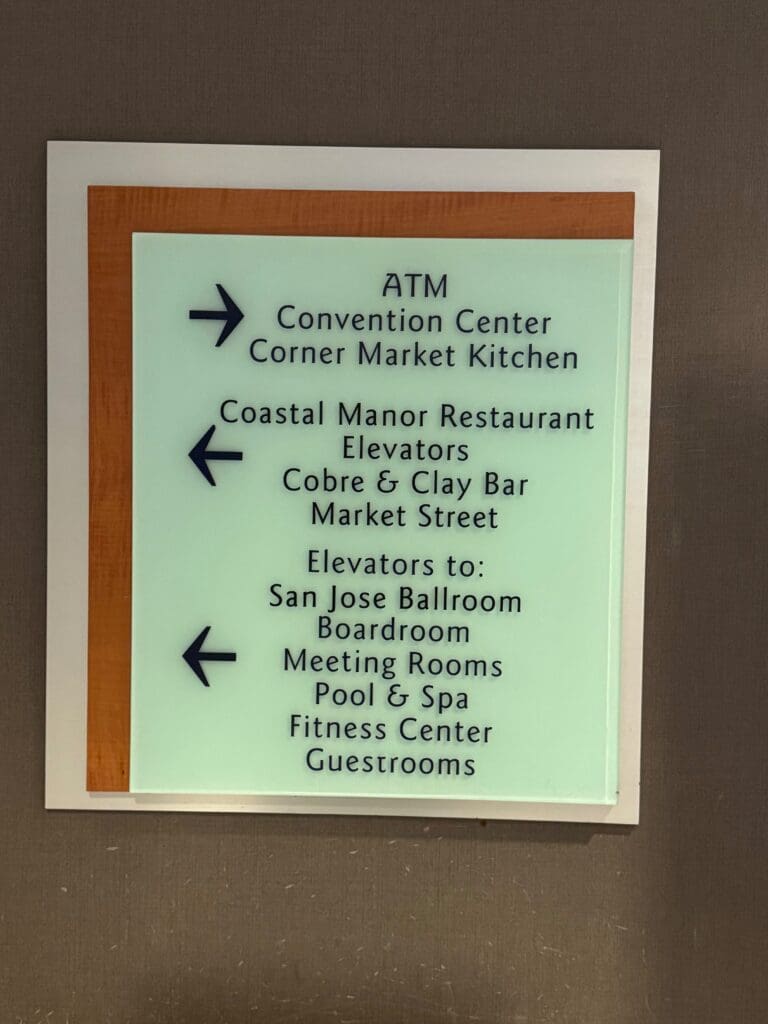 a sign on a wall