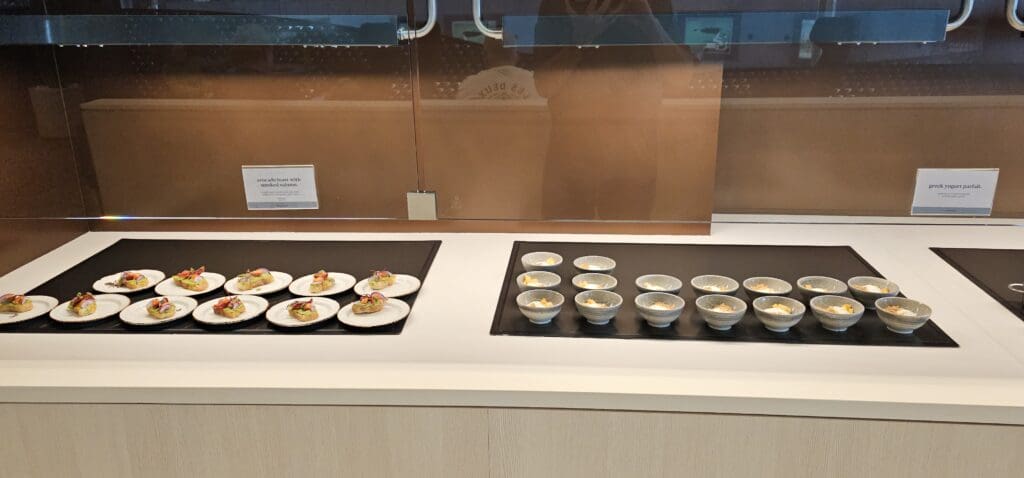 a group of small plates on a table
