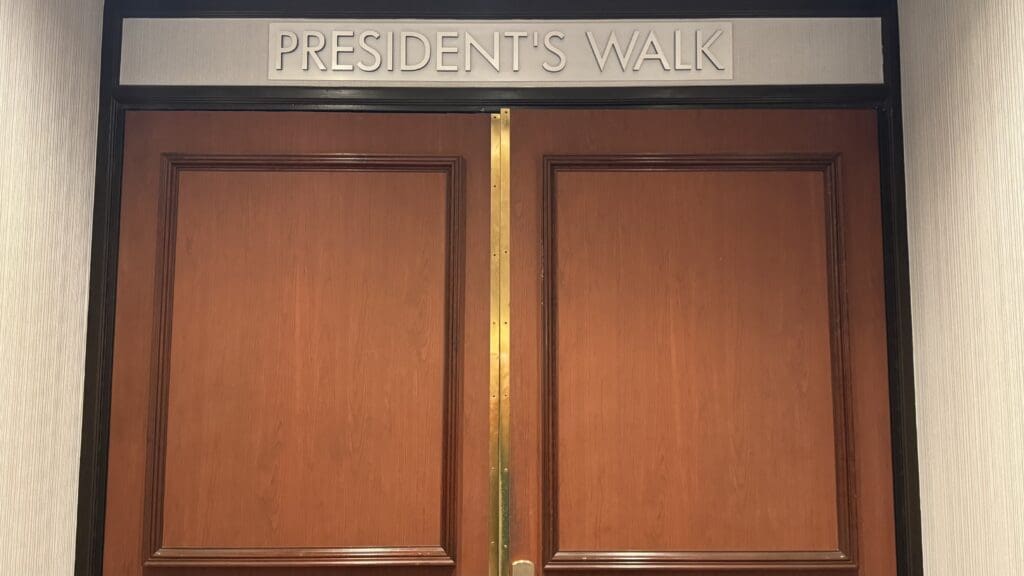 a close up of a door