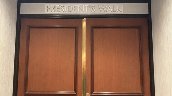 a close up of a door
