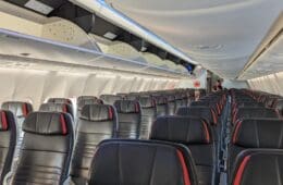a row of seats in an airplane