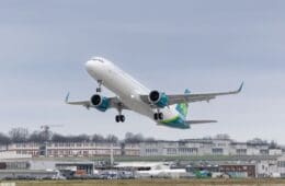 a plane taking off from a runway