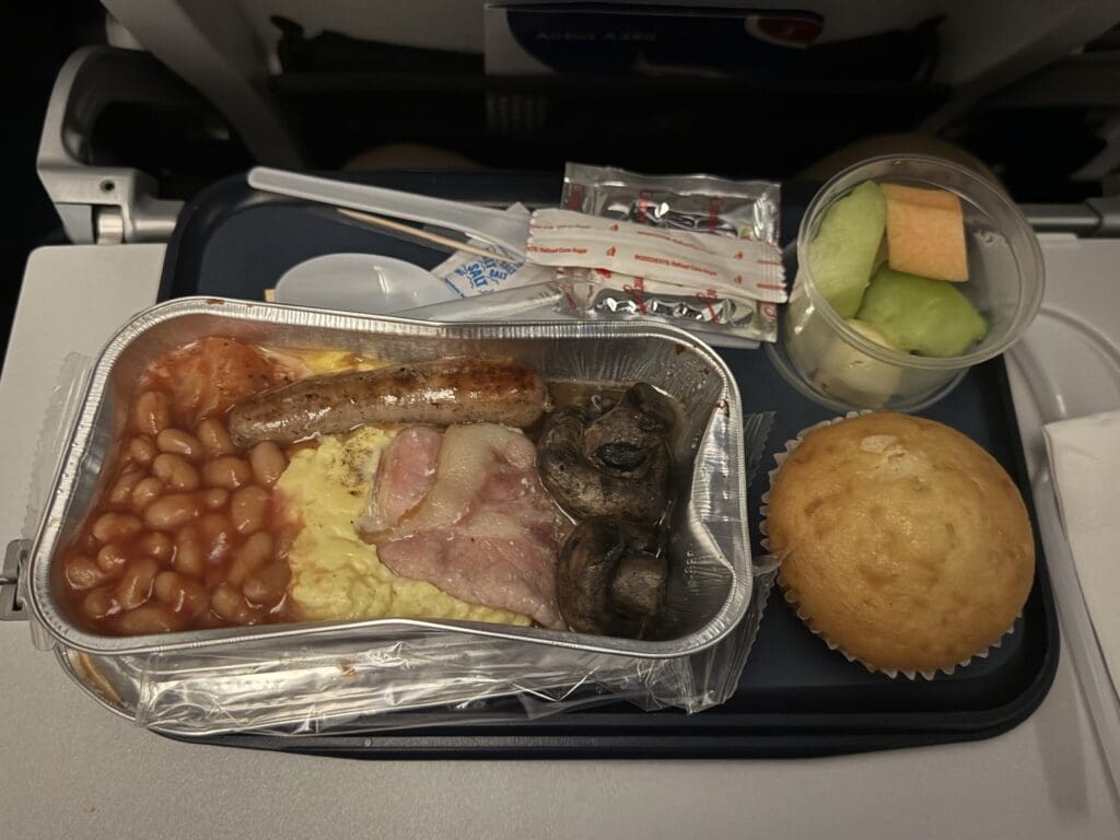 a tray of food on a tray