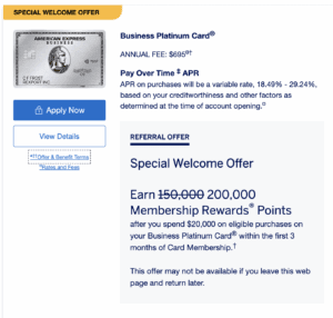 business platinum card
