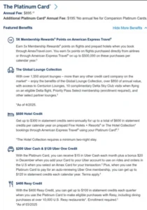 amex platinum card