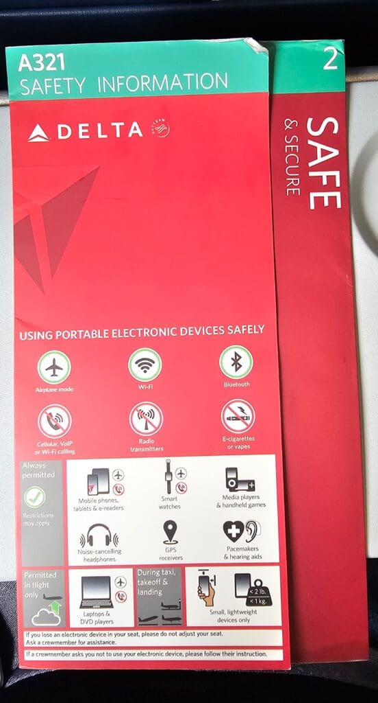 a red box with information on it