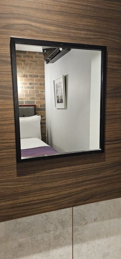 a mirror on a wall