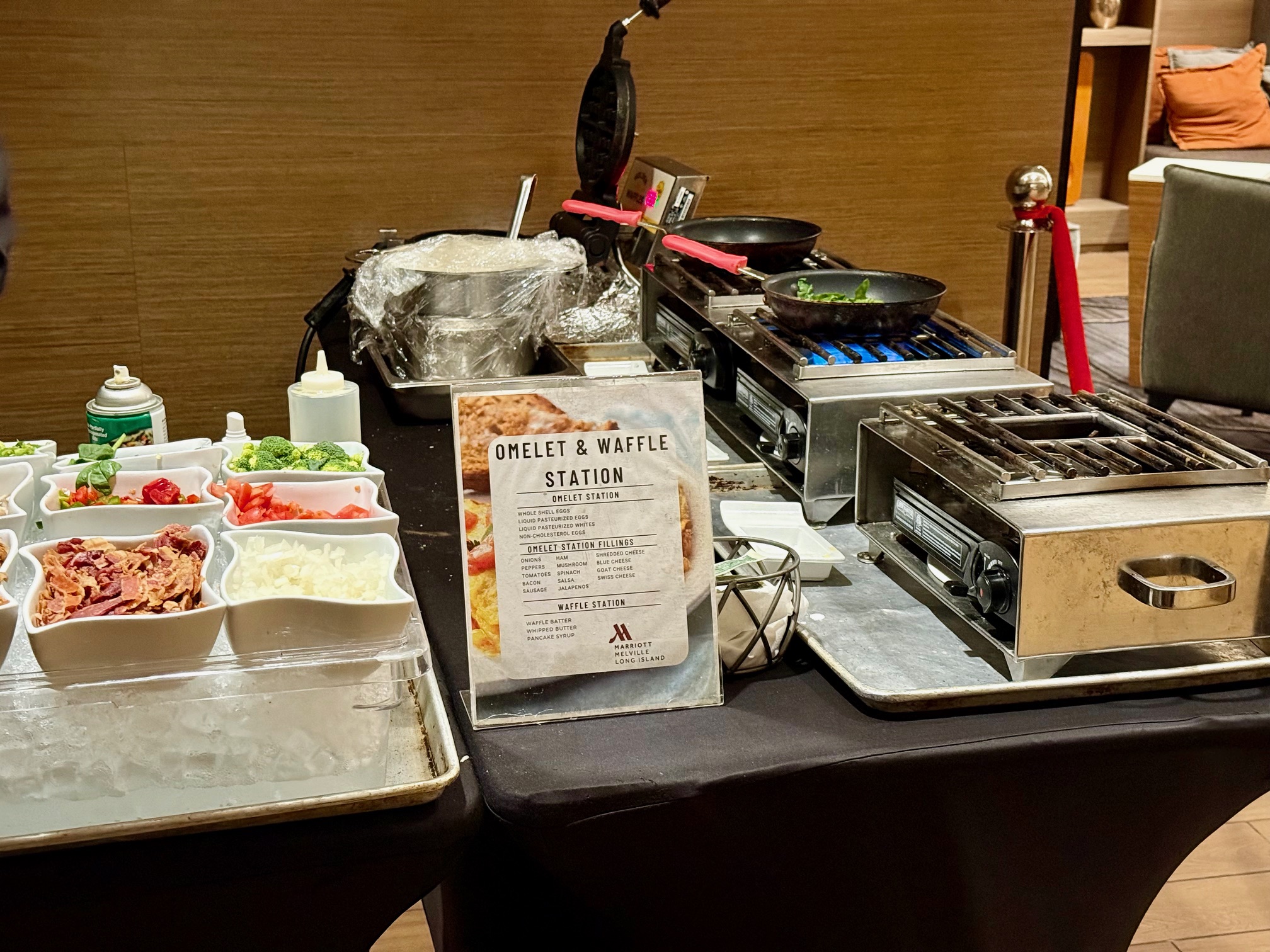 Omelet Station at the Marriott Melville Long Island