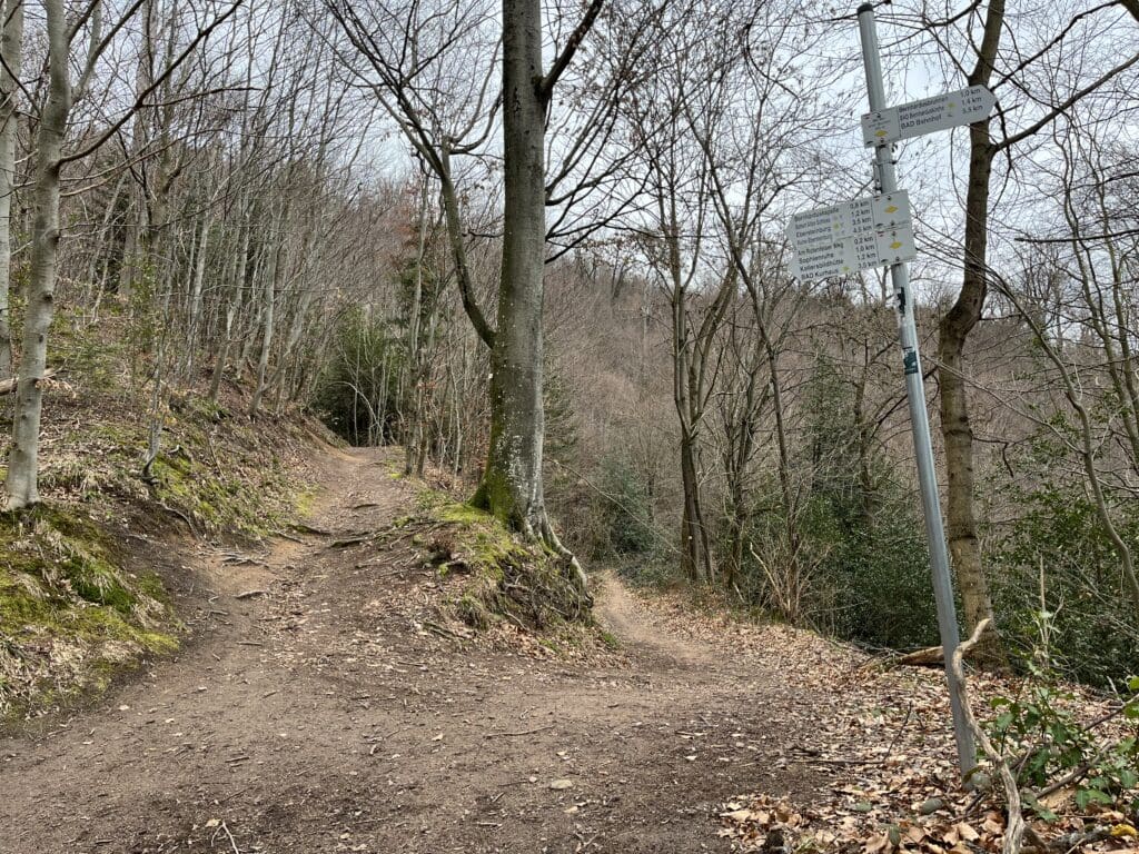 Baden-Baden hiking trail signs