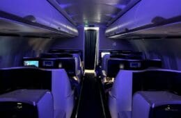 a row of seats in an airplane