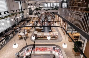 a large building with a large store